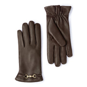 Isabel Bernard Isabel Bernard Honoré Marcelia donkerbruine leren handschoenen van geitenleer IB67001-331-6.5