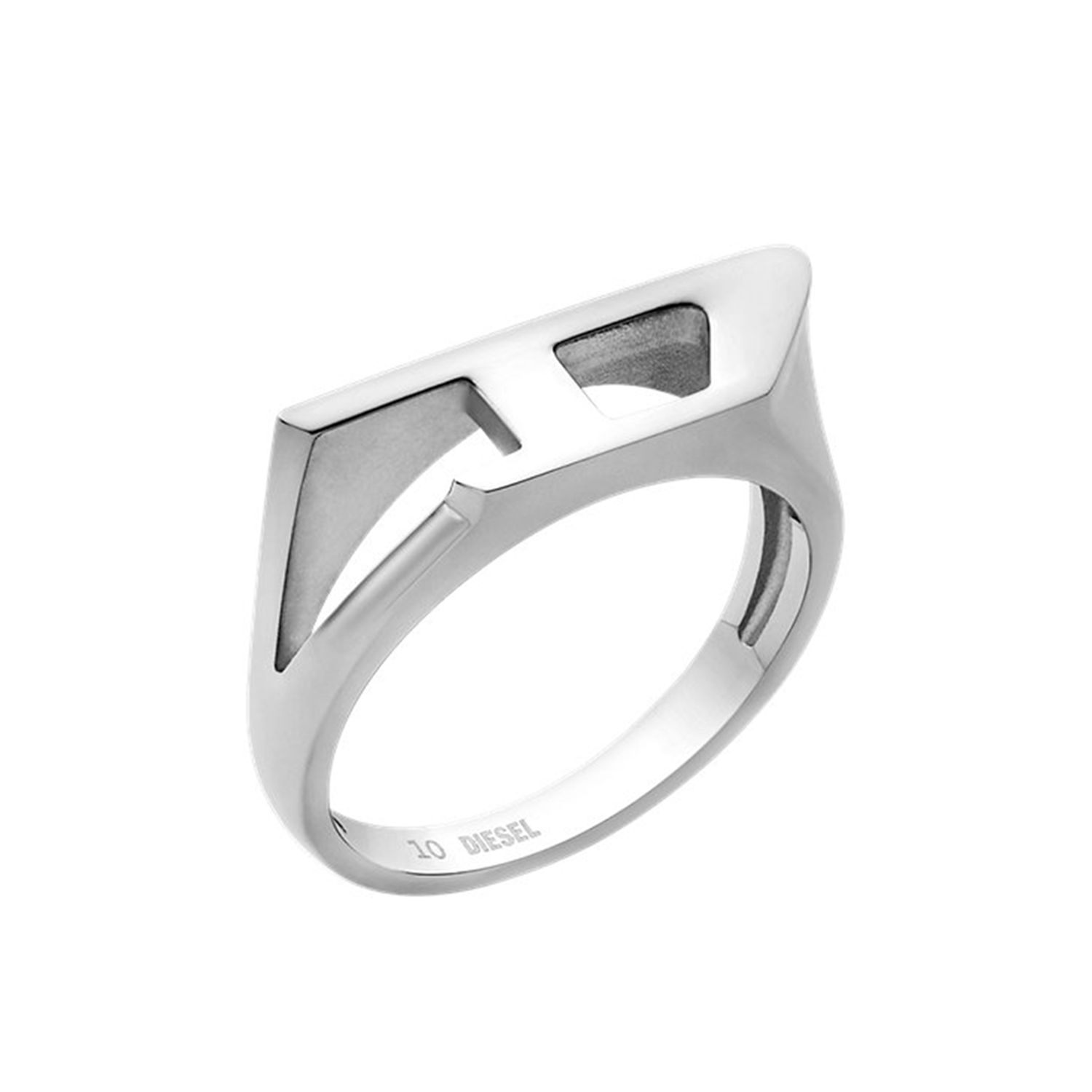 D Logo Silver Stainless Steel DX16380407 Ring DX163804010