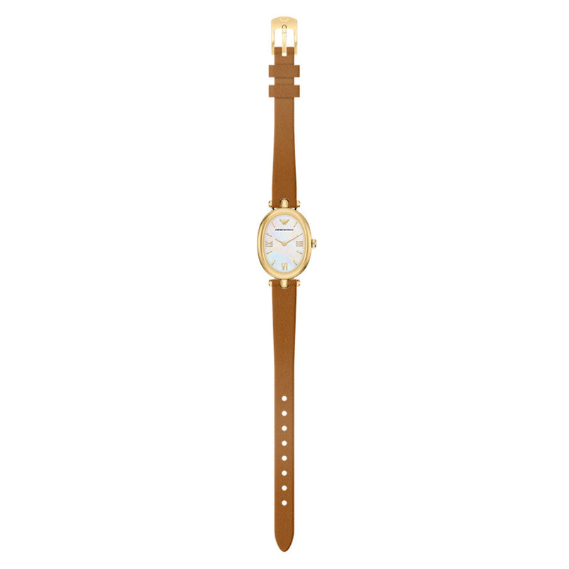 Emporio Armani Oval White Dial Watch AR11780-zoom-