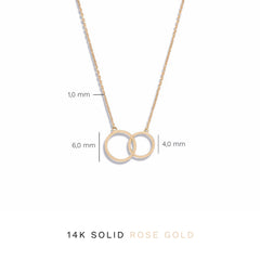 Isabel Bernard La Concorde Loulou 14 Carat Rosegold Necklace IB340141 (Length: 40.00-44.00 cm)