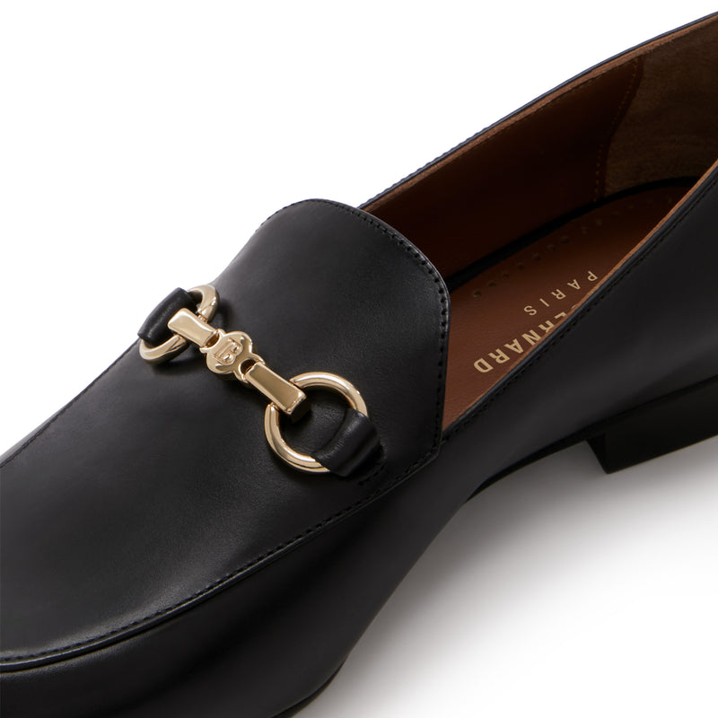 Isabel Bernard Vendôme Fleur Zwarte Leren Loafers Van Kalfsleer IB51000-01-36-zoom-