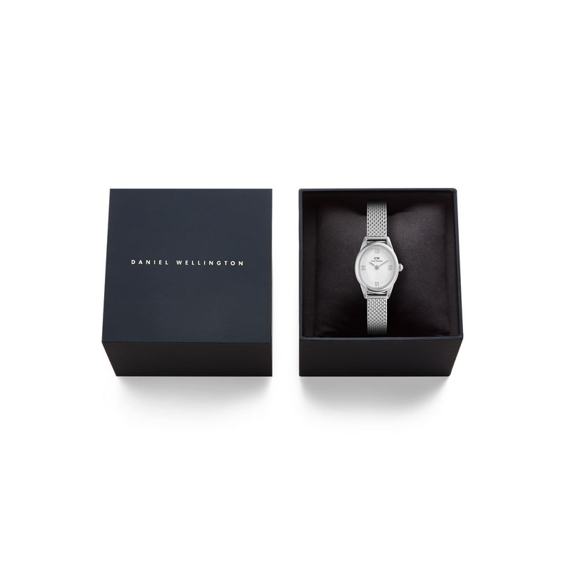 Daniel Wellington Ophelia Mini Mesh Witte Zilveren Dameshorloge DW00100938-zoom-