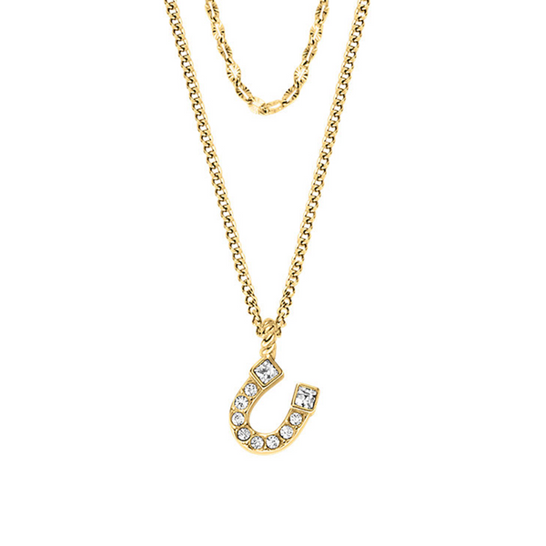 Fossil Sutton Gold Coloured Stainless Steel Necklace JF04906710