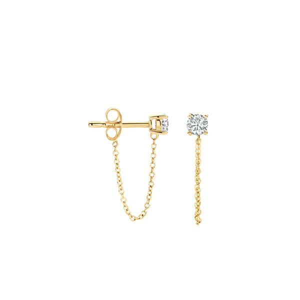Blush 14 karaat Gouden Oorknoppen 7345YZI