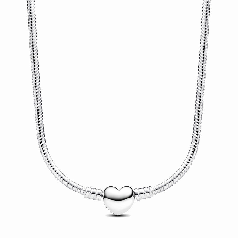 Pandora Moments 925 Sterling Silver Snake Chain Necklace 393091C00-45-zoom-