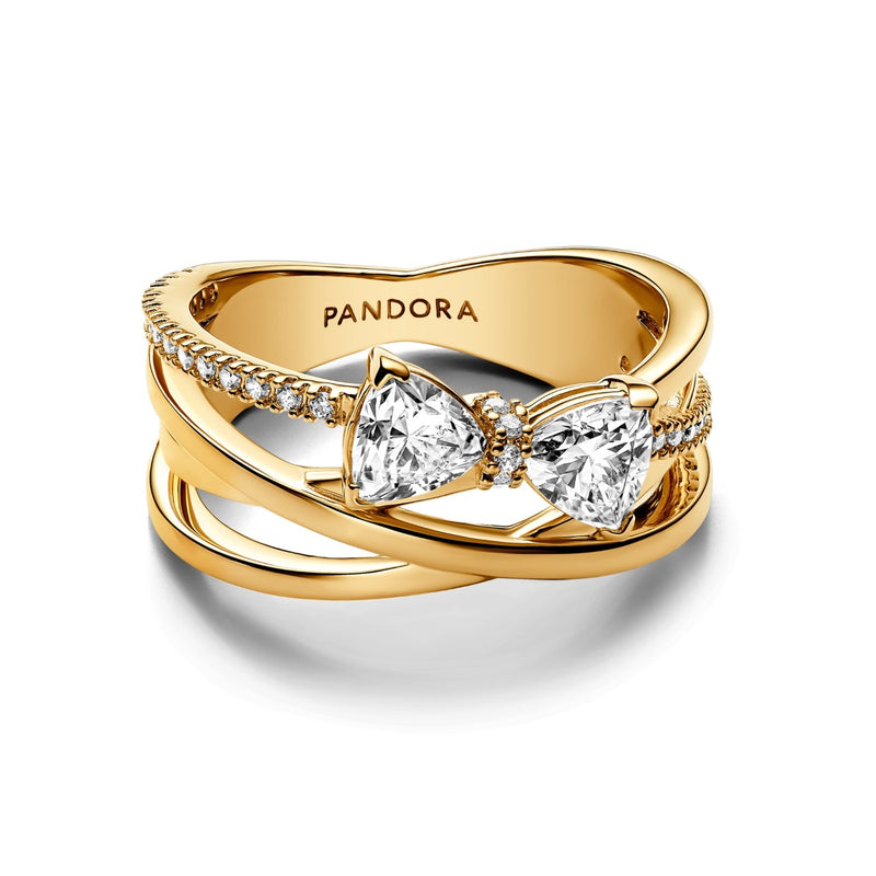 Pandora Timeless 14 Karat Gold Plated Ring 163511C01-54-zoom-