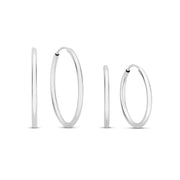 Isabel Bernard Cadeau d'Isabel 14 karaat witgouden oorbellen set IB90076