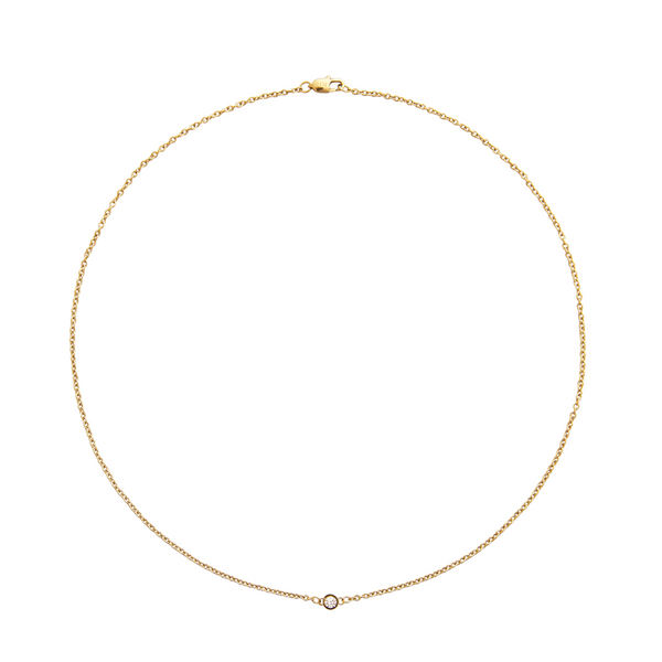 Mockberg Thin Diamond Necklace MO560