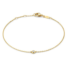 Isabel Bernard De la Paix Alfie 14 Carat Golden Bracelet | diamond 0.05 ct | IBD320002