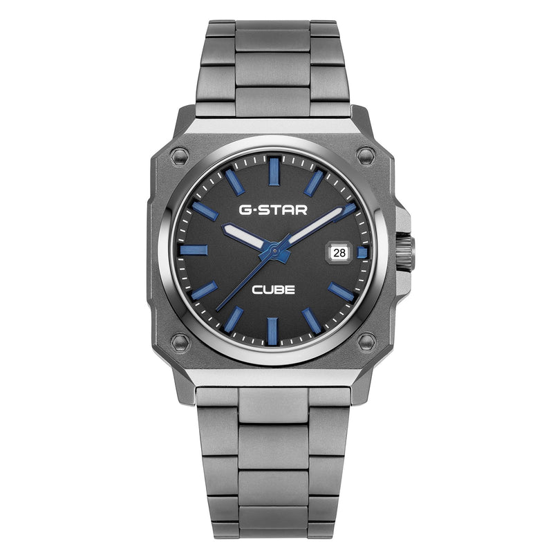 G-STAR Cube Gunkleurig Analoog Herenhorloge GSW.508.07-zoom-