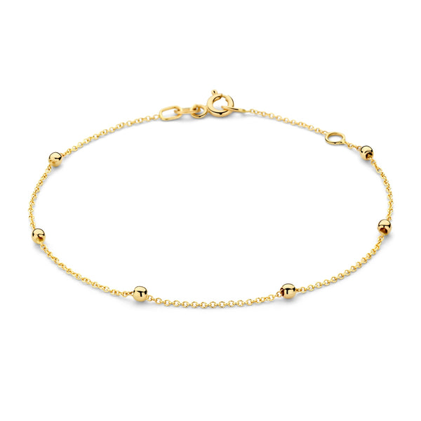 Armband met gouden bolletjes 14k goud
