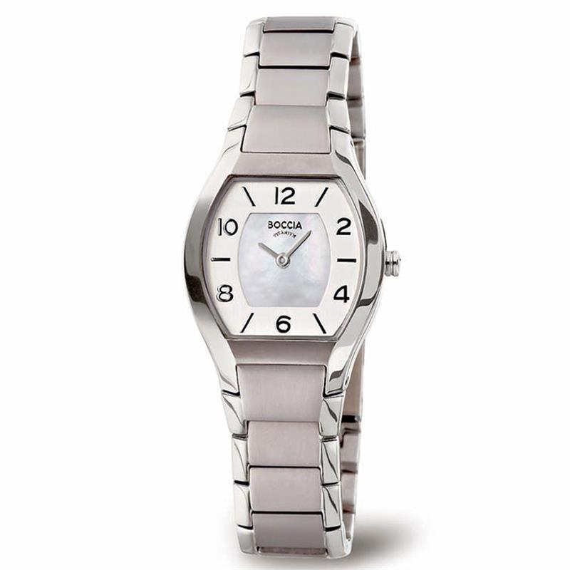 Boccia Titanium Wit Dames Horloge 2002-3174-01