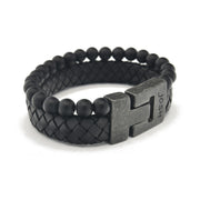 Josh Vintage Black Bracelet 24966-BRA-VB/BLACK/L