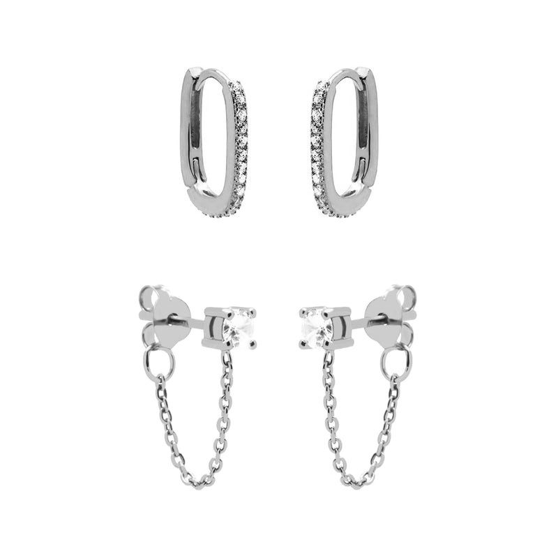 Karma 925 Sterling Silver Sun Kissed Earparty EPV22S-zoom-