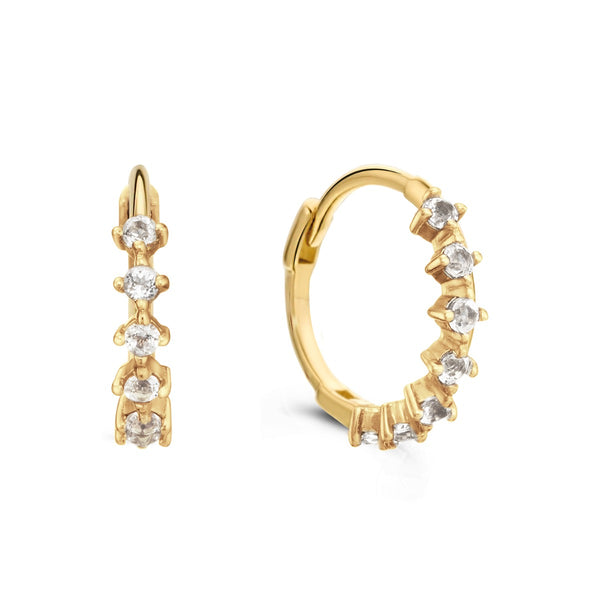 Jackie Gold 14K Golden Hoop Earrings JKE24.440