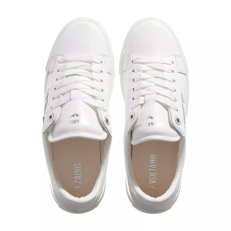Zadig & Voltaire Witte Leren Sneakers 2001-A0209341-zoom-