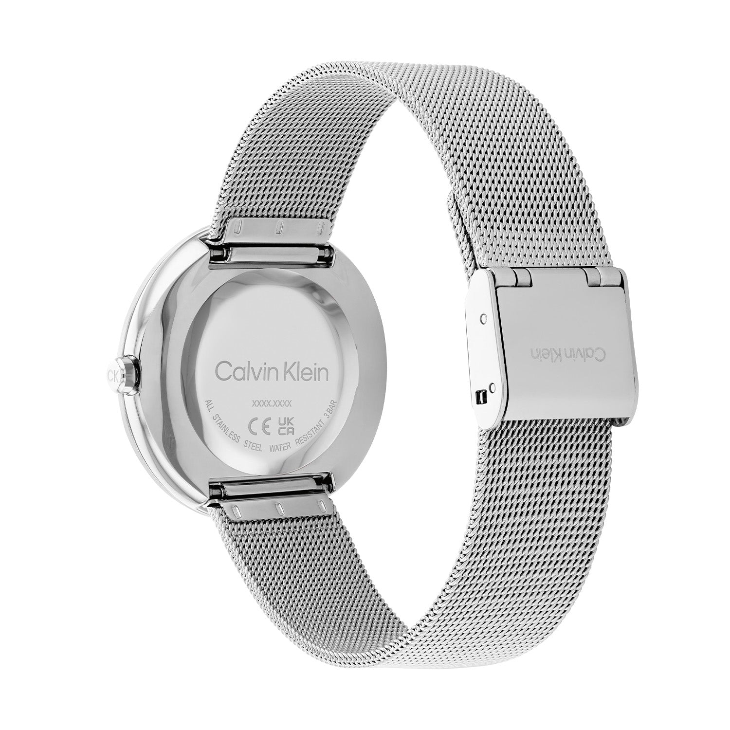 Calvin Klein Twisted Bezel Silver Women's Watch 2002-CK25200011