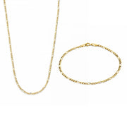 Isabel Bernard Cadeau d'Isabel 14 Karaat Gouden Collier en Armband Giftset IB90094