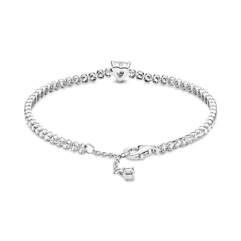 Pandora Timeless Sparkling Heart Tennis Bracelet 590041C01-20-zoom-