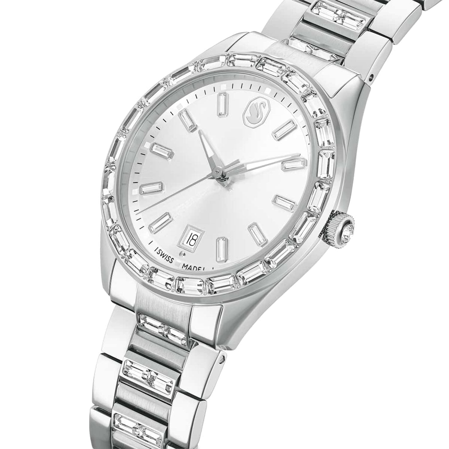 Swarovski Matrix Silver-Tone Steel Watch 5734665