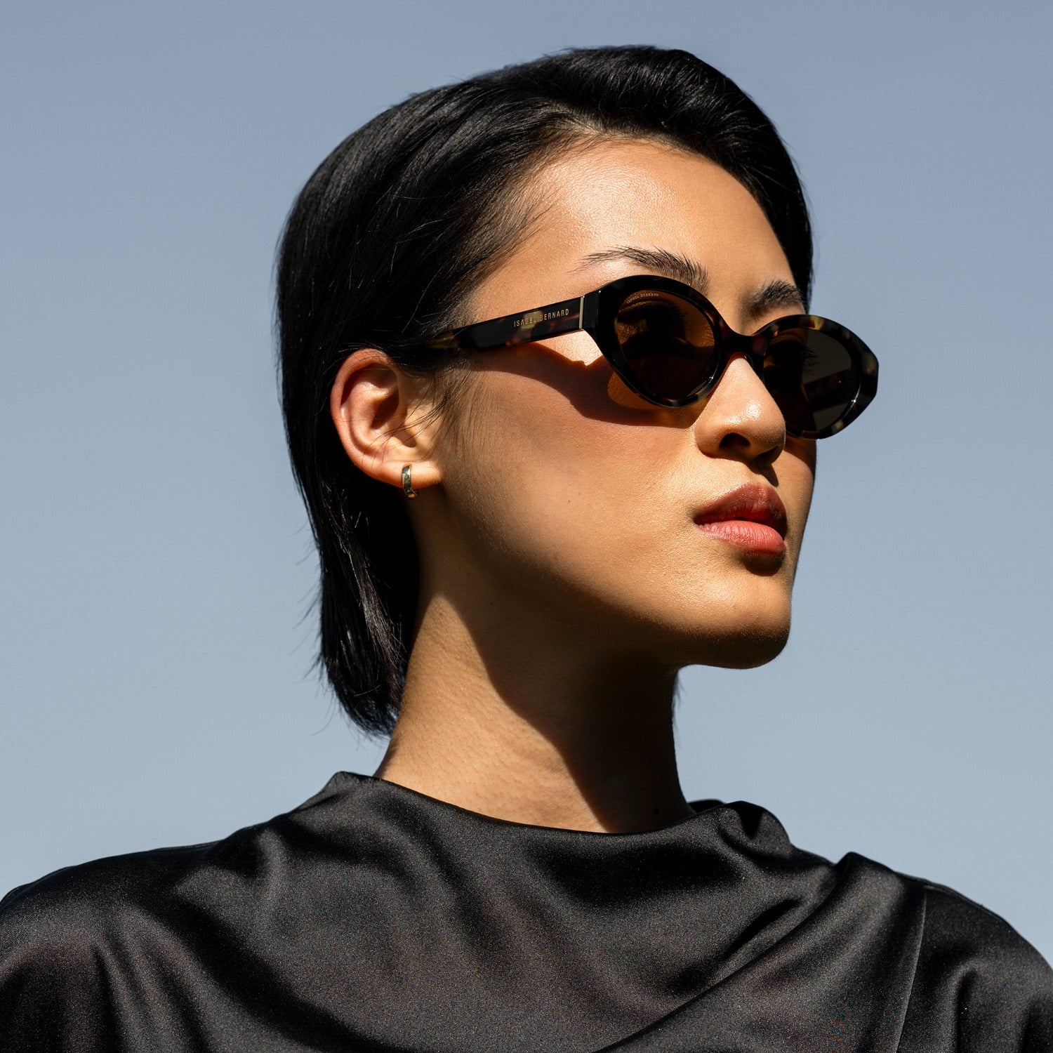 Isabel Bernard La Villette Rosaire Brown Tortoise Ovale Sunglasses IB400002-04-14