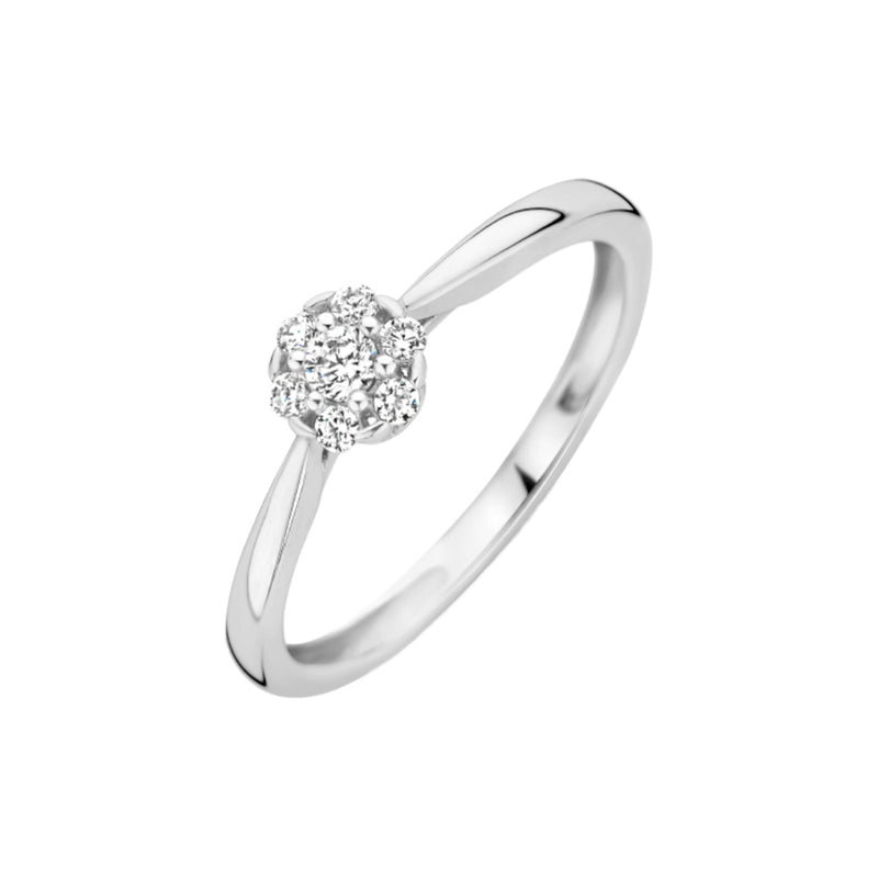 Blush 14 Karaat Witgouden Ring 1248WZI/60-zoom-