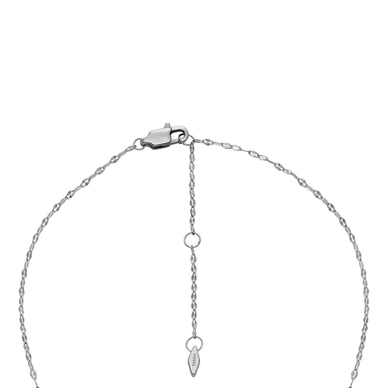 Fossil Harlow Silver-coloured Necklace and Ear Studs Giftset JF04669SET-zoom-