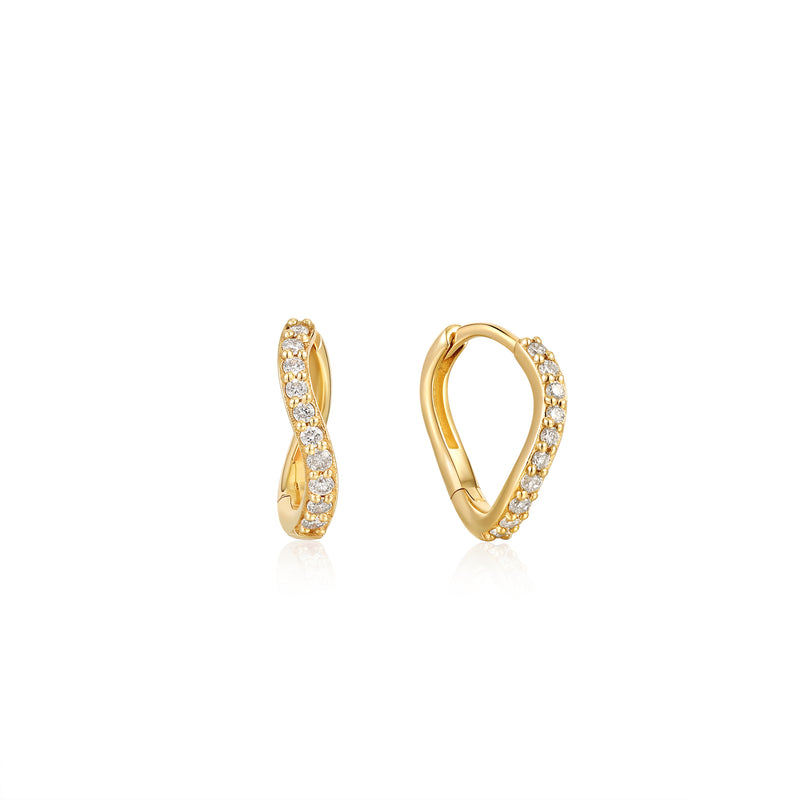 Ania Haie Magma Wave 14 Karat Gold Earrings 2002-AH-EAU004-02YG-zoom-