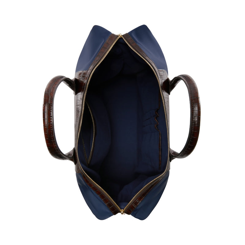 Isabel Bernard Du Louvre Clarice Blauwe Weekendtas Middel (54L) IB20002-942-zoom-