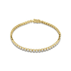 Isabel Bernard De la Paix Alfie 14 Carat Golden Tennis Bracelet | diamond 0.36 ct | IBD320007