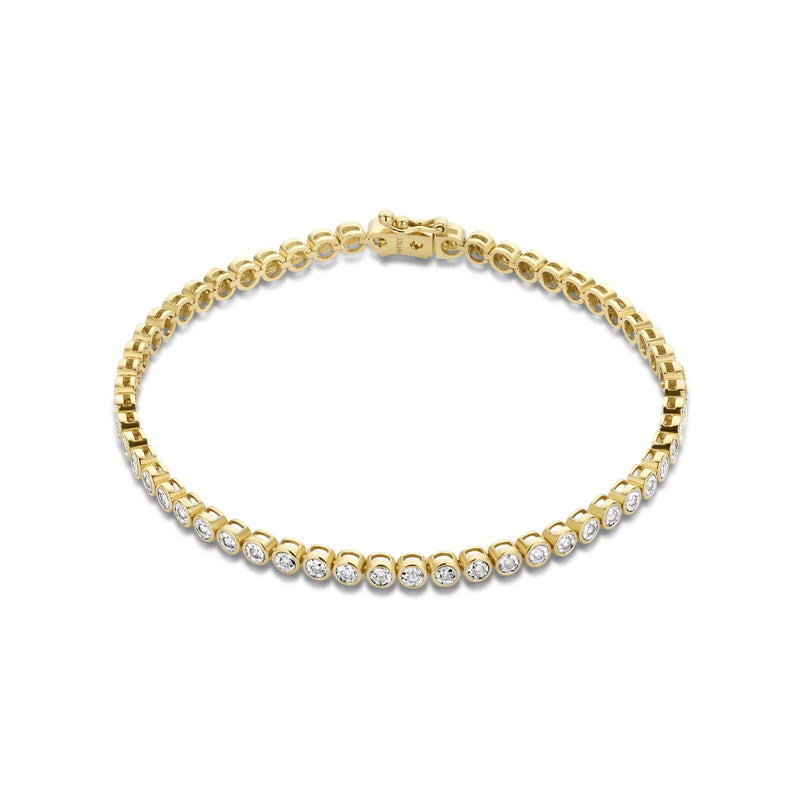 Isabel Bernard De la Paix Alfie 14 Karaat Gouden Tennis Armband | Diamant 0.36 ct | IBD320007-zoom-