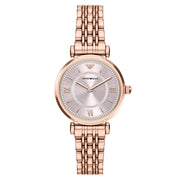 Emporio Armani Round Pink Dial Watch AR11767
