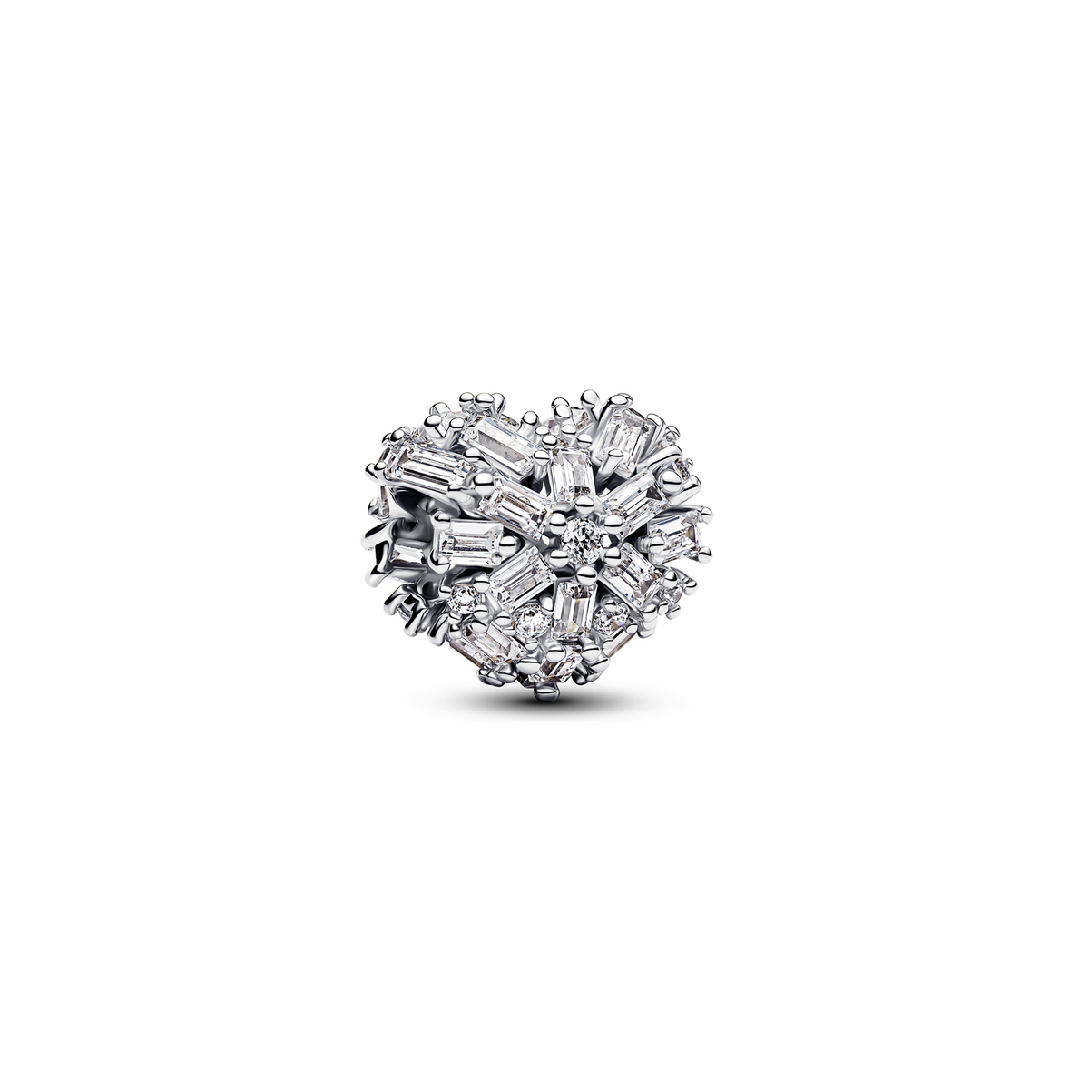 Pandora Moments 925 Sterling Silver Sparkling Heart Charm 794240C01