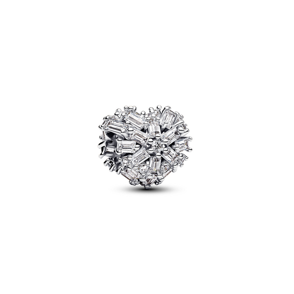 Pandora Moments 925 Sterling Silver Sparkling Heart Charm 794240C01