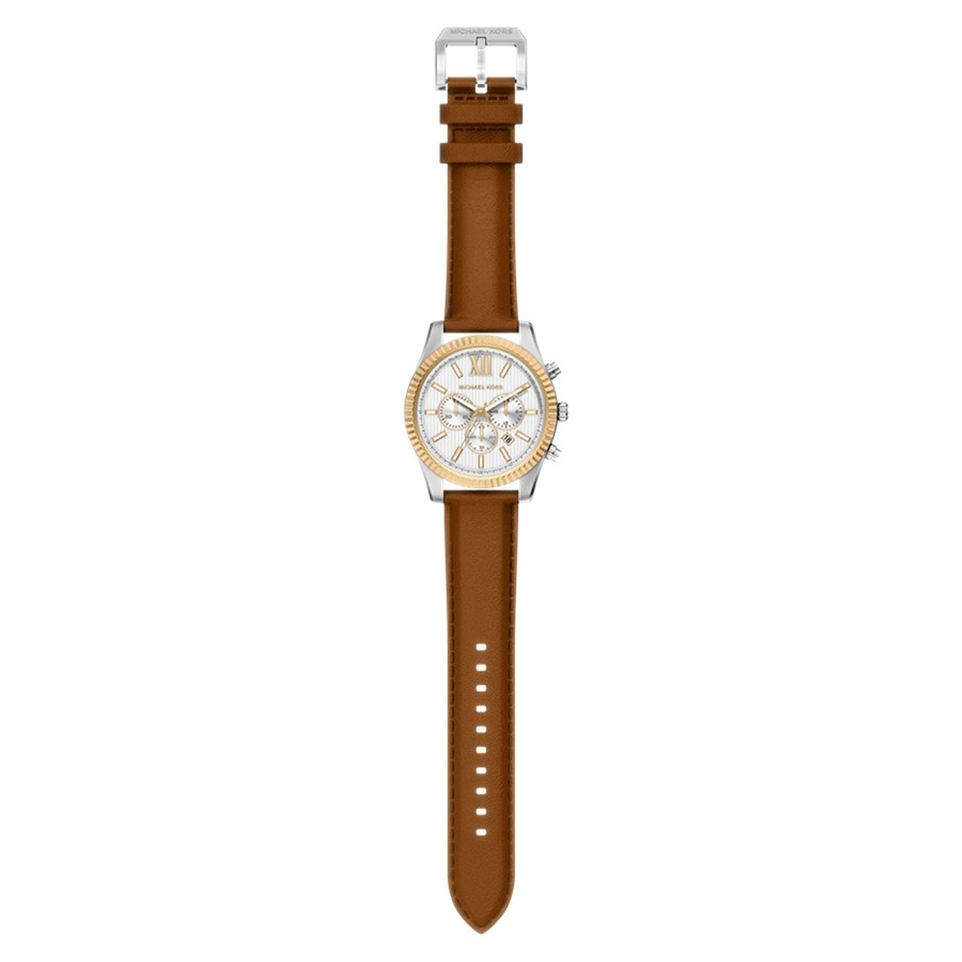 Michael Kors Lexington Round White Dial Watch MK9257