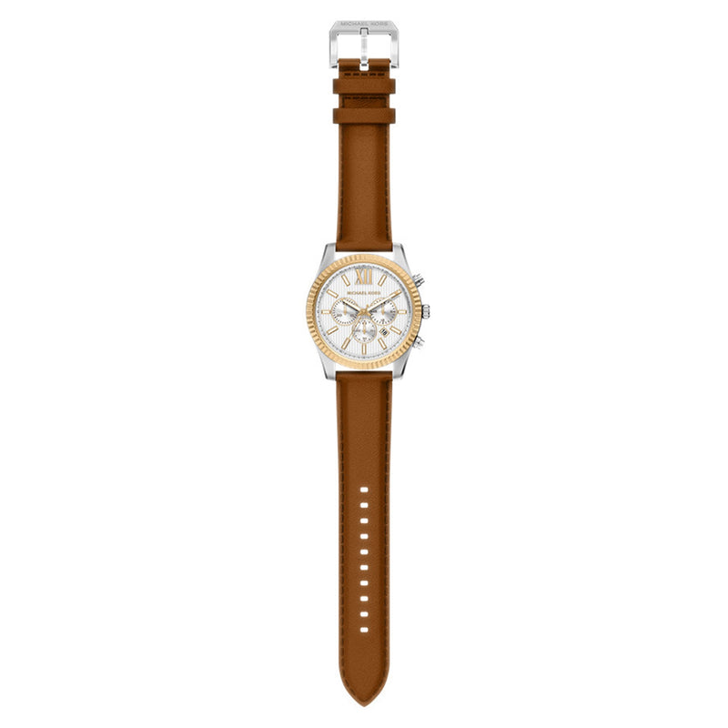Michael Kors Lexington Round White Dial Watch MK9257-zoom-