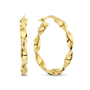 Isabel Bernard Rivoli Odette 14 karaat gouden oorringen  IB360241