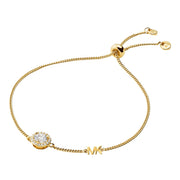 Michael Kors Premium 925 Sterling Silver Gold-coloured Bracelet MKC1206AN710 (Length: 22.00 cm)