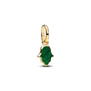 Pandora ME Verguld Green Hamsa Hand Mini Hangende Bedel 764612C01