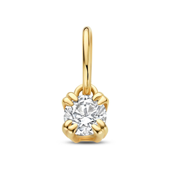 Le Marais Vierkante Zirkonia 14 Karaat Charm