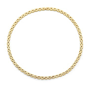 Parte Di Me Bibbiena Poppi Dante 925 Sterling Silver Gold Plated Link Necklace PDM34090