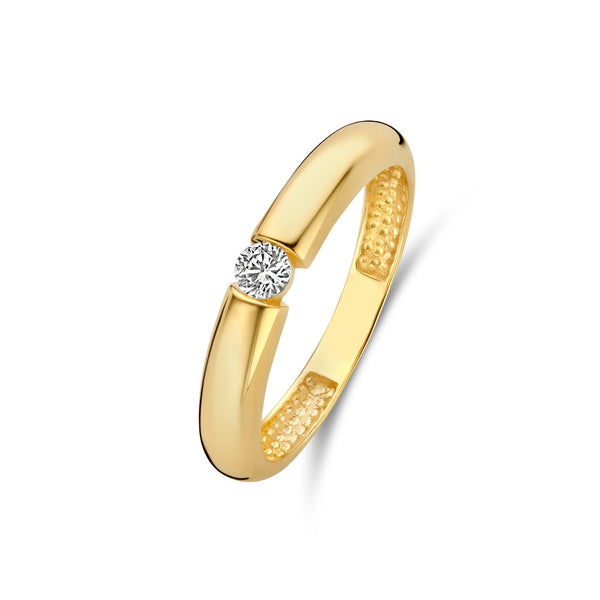Beloro Jewels Monte Napoleone Stella 9 karaat ring met zirkonia BO330034