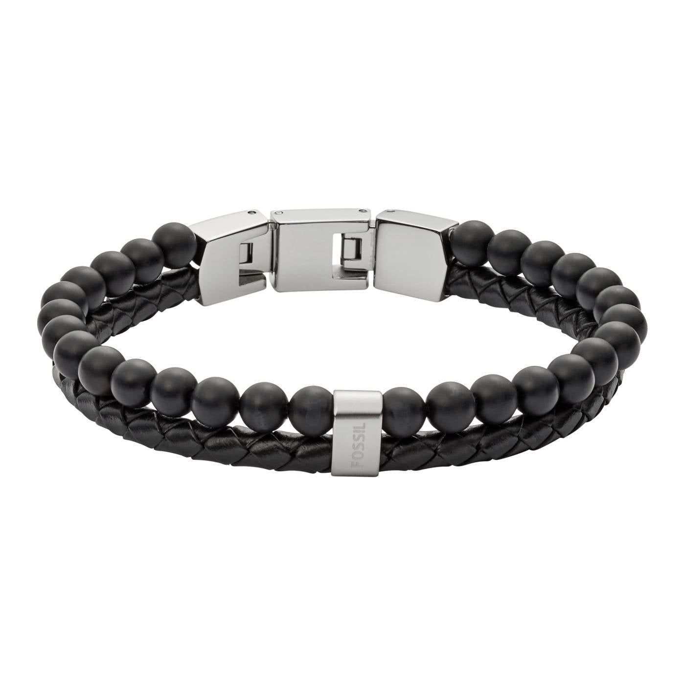 Fossil Zwarte Vintage Casual Armband JF02763040 (Lengte: 18.00 - 19.50 cm)