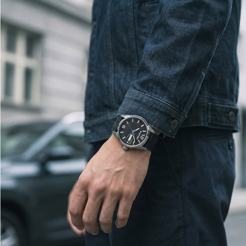 G-STAR Selvedge Zwart Leren Herenhorloge GSW.507.02-zoom-