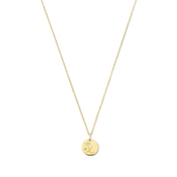 Violet Hamden Venus 925 Sterling Silver Gold-coloured Necklace with Birthflower VH340025-AUG