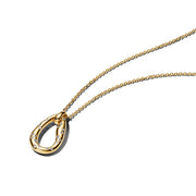 Pandora Essence Verguld Organisch Gevormd Stone-Set Pendant Ketting 364666C01-45