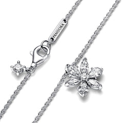 Pandora Timeless 925 Sterling Silver Sparkling Herbarium Cluster Pendant Necklace 392387C01-45