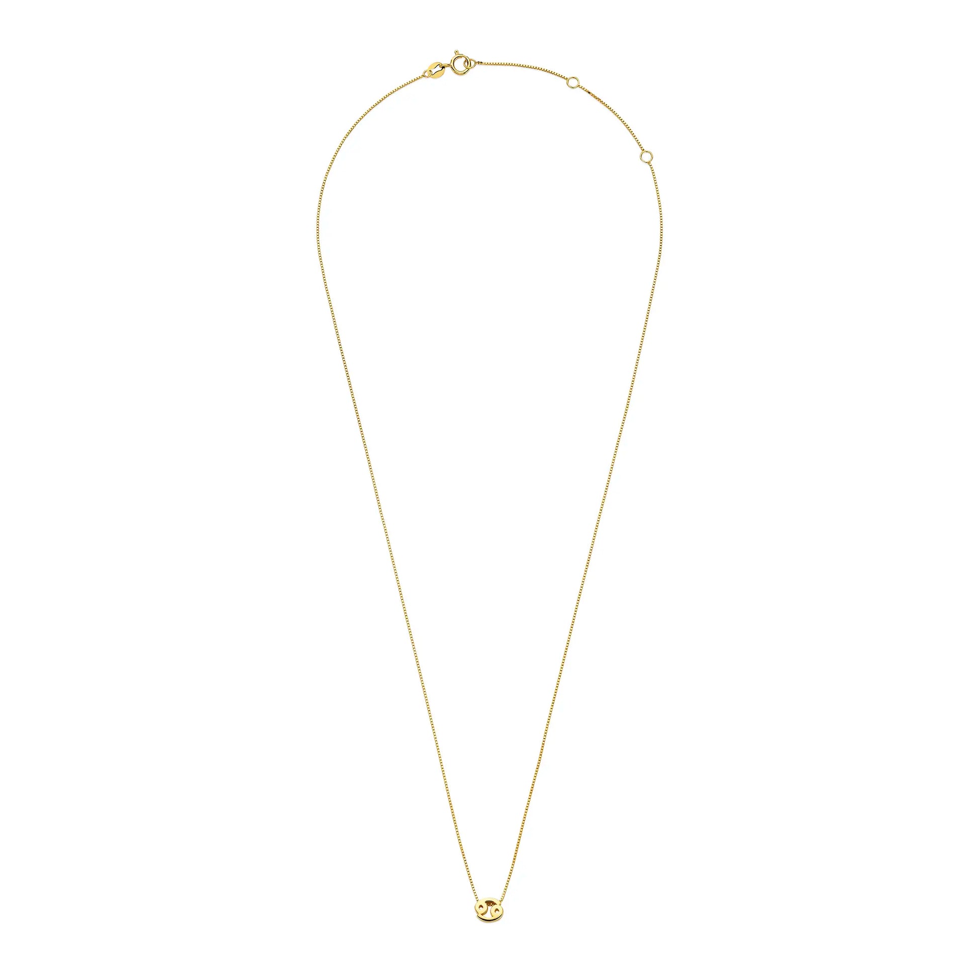 Isabel Bernard Étoiles d’Or Cancer 14 Carat Gold Venetian Necklace With Horoscope IB340181