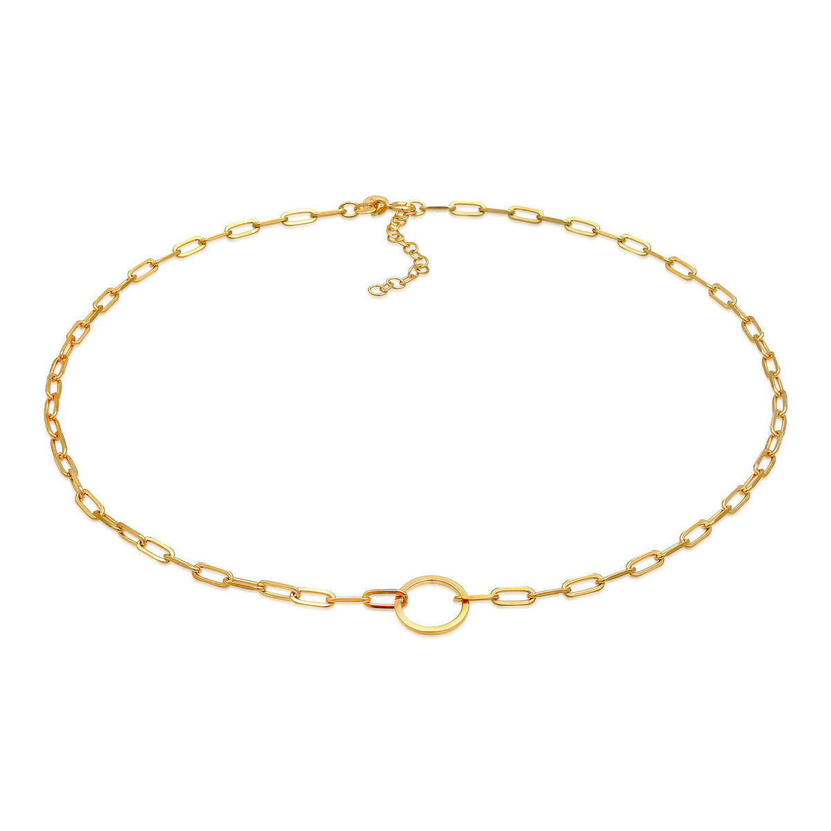 Elli 925 Sterling Silver Link Chain Necklace 2004-BF-0008188-001