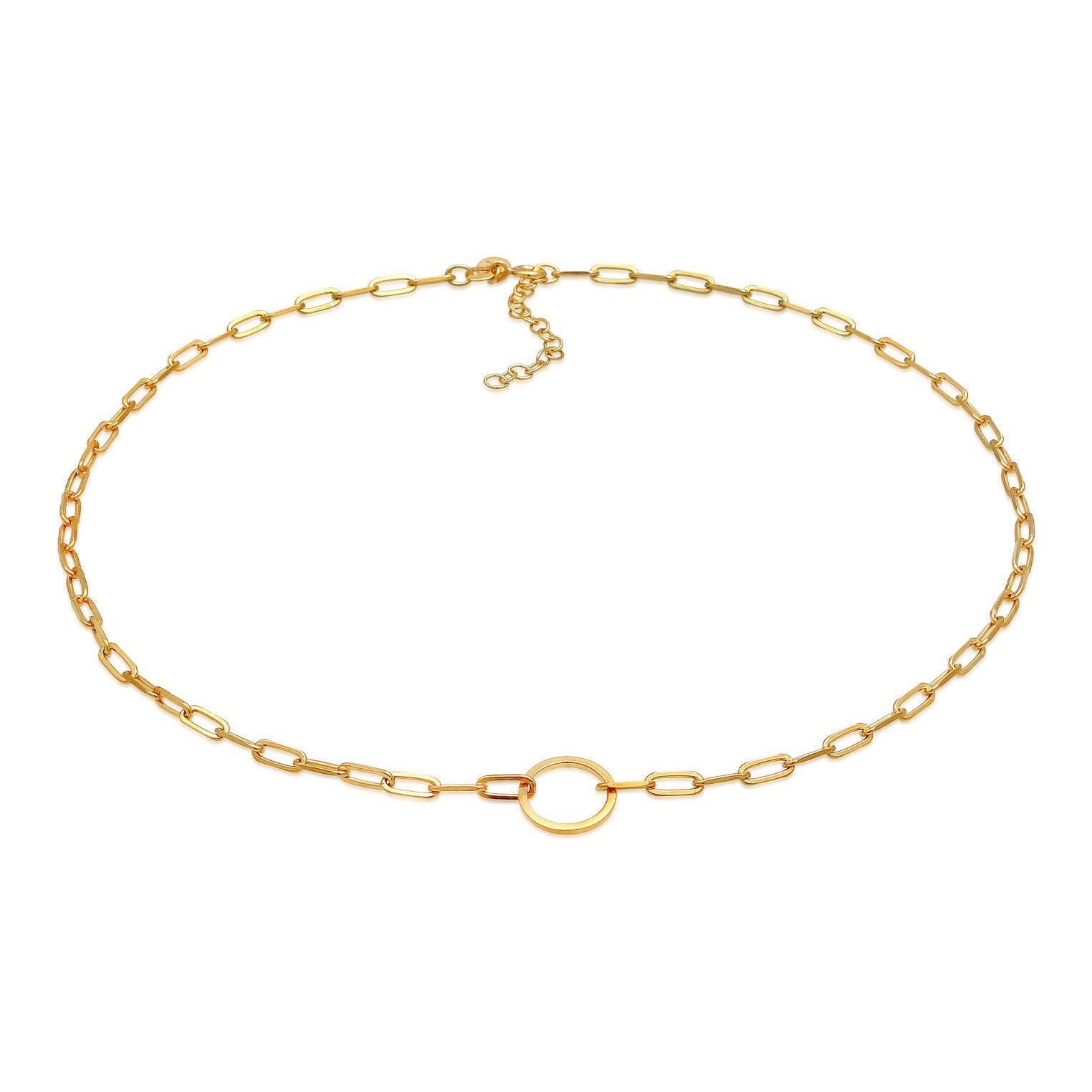 Elli 925 Sterling Silver Link Chain Necklace 2004-BF-0008188-001